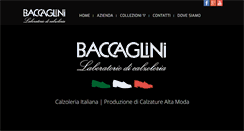 Desktop Screenshot of calzaturificiobaccaglini.it